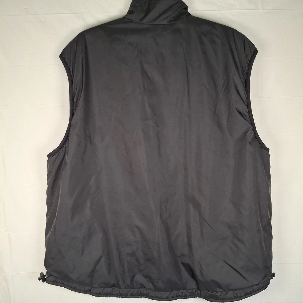 VTG 90s Ralph Lauren Polo Sport Vest Men's 2XL Black Reversible Polartec Fleece‎